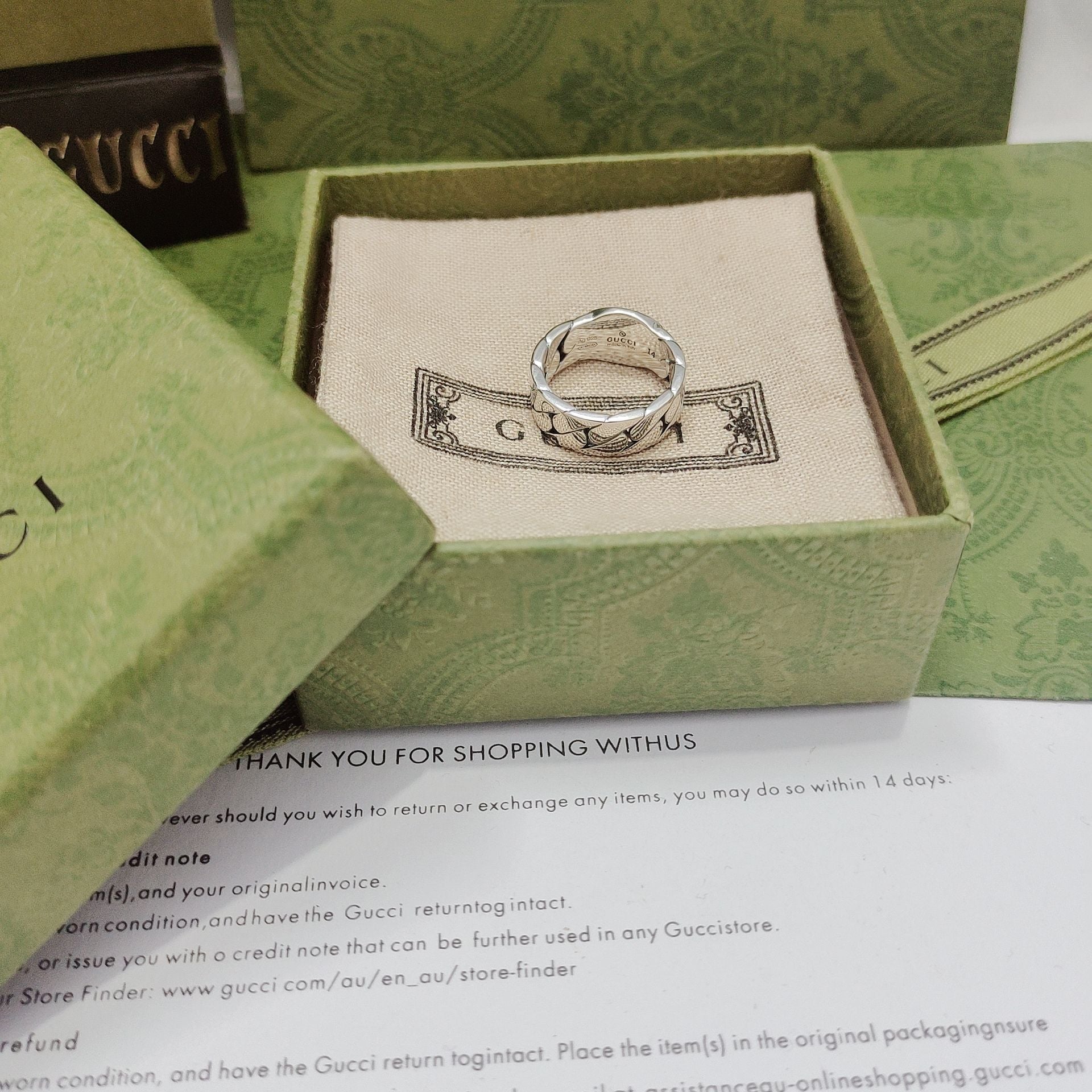 LuxluxHouse Best Quality Accessories Gucci Ring Ring Ring