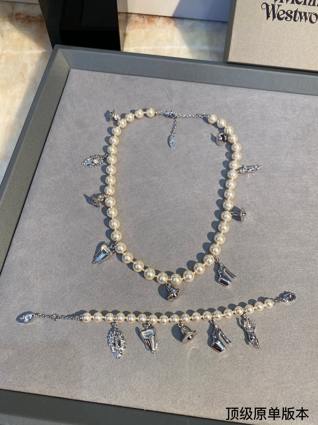 LuxluxHouse Best Quality Accessories Bracelet Vivienne Westwood Necklace