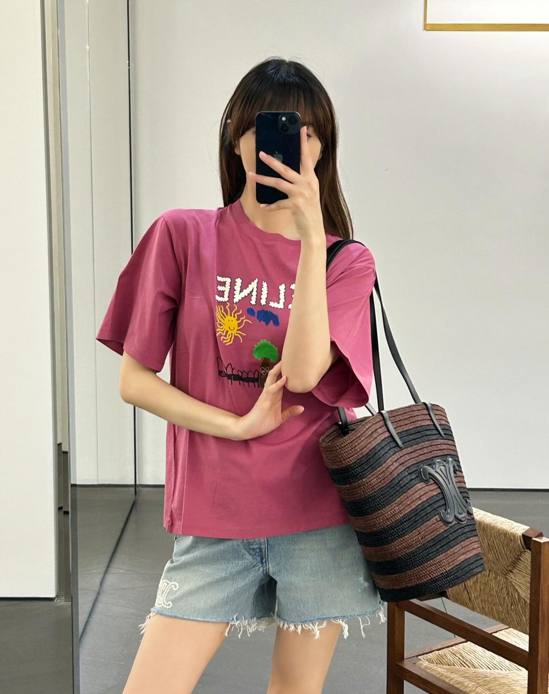 LuxluxHouse Best Quality Clothes T-shirt Celine