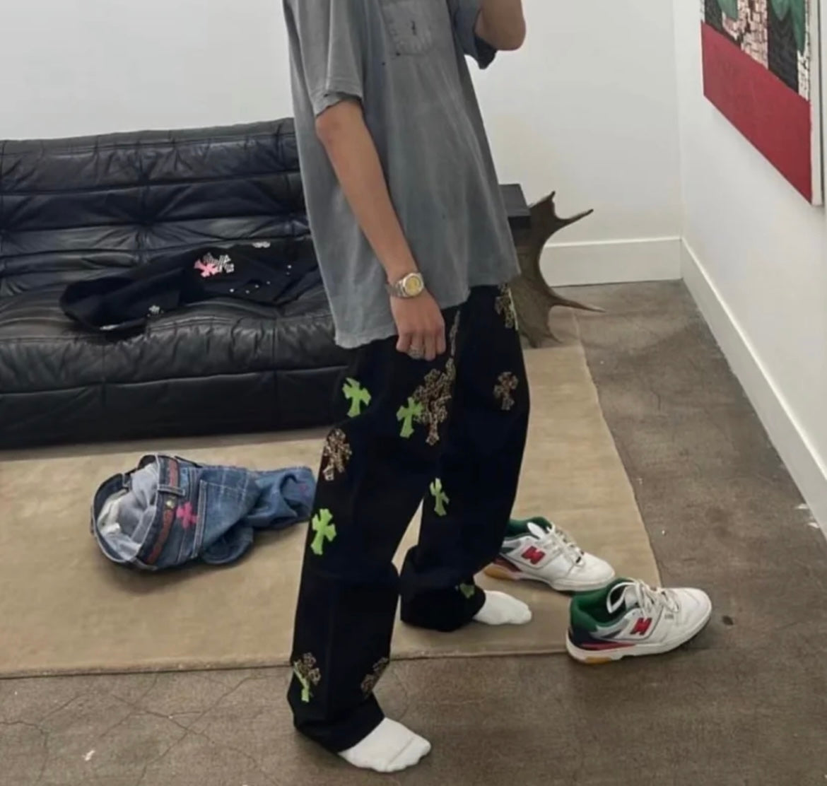 LuxluxHouse Best Quality Clothes Pants Chrome Hearts