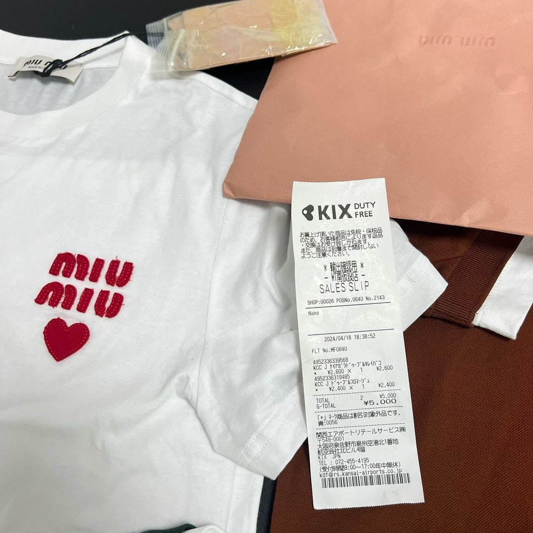 LuxluxHouse Best Quality Clothes Miu Miu T-shirt