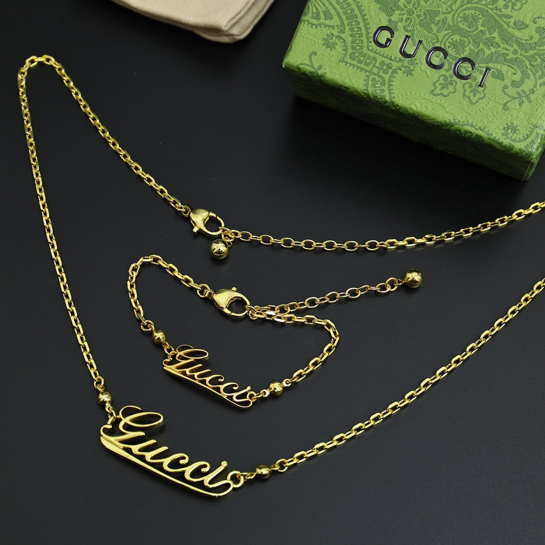 LuxluxHouse Best Quality Accessories Gucci Necklace Bracelet