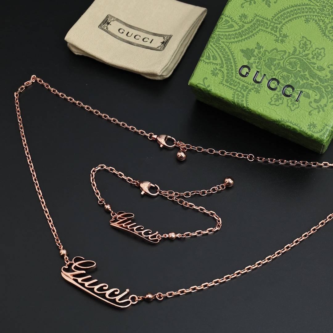 LuxluxHouse Best Quality Accessories Gucci Necklace Bracelet