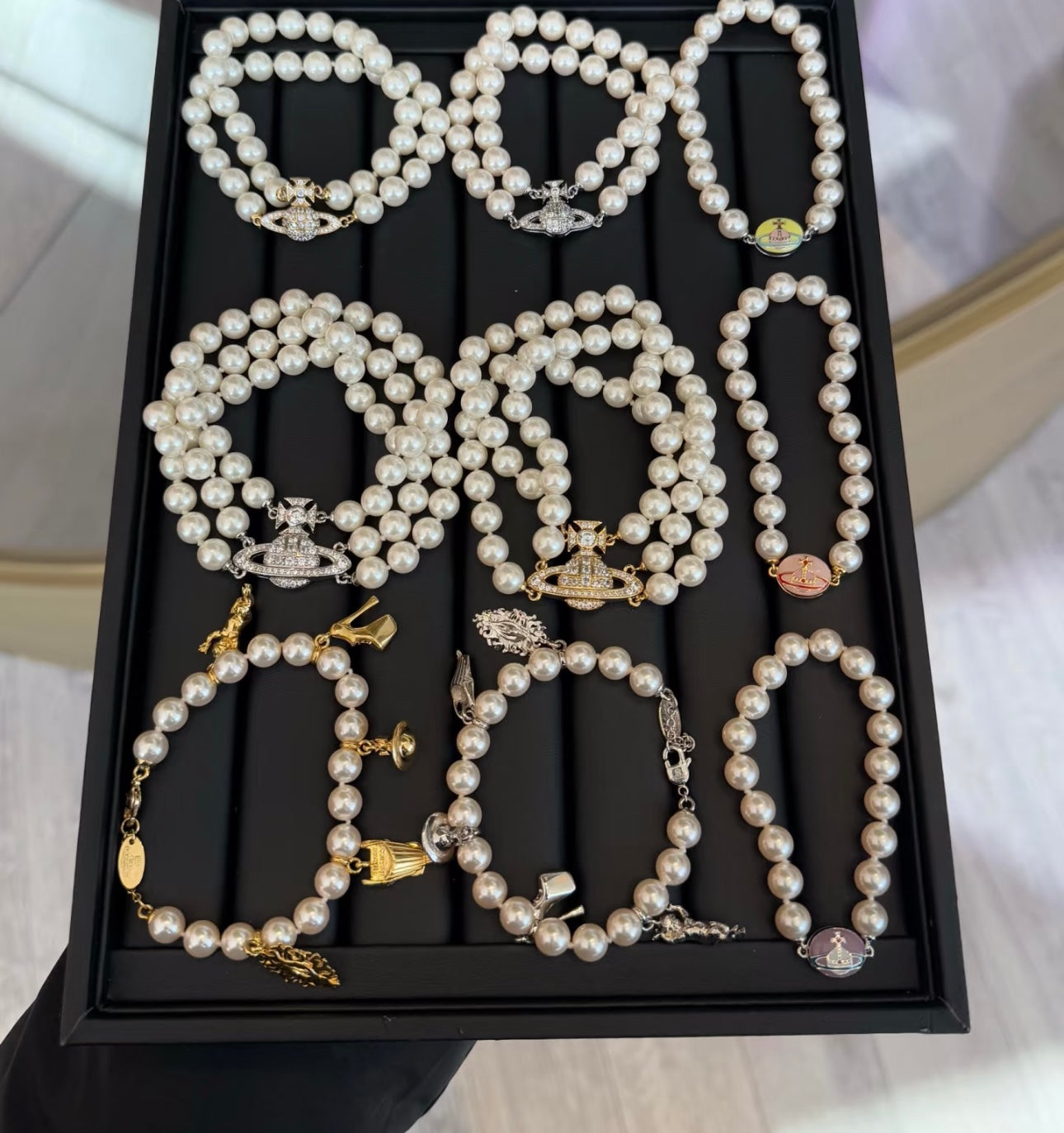 LuxluxHouse Best Quality Accessories Earrings Bracelet Vivienne Westwood Necklace