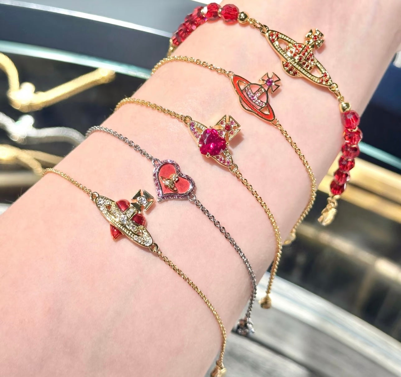 LuxluxHouse Best Quality Accessories Earrings Bracelet Vivienne Westwood Necklace