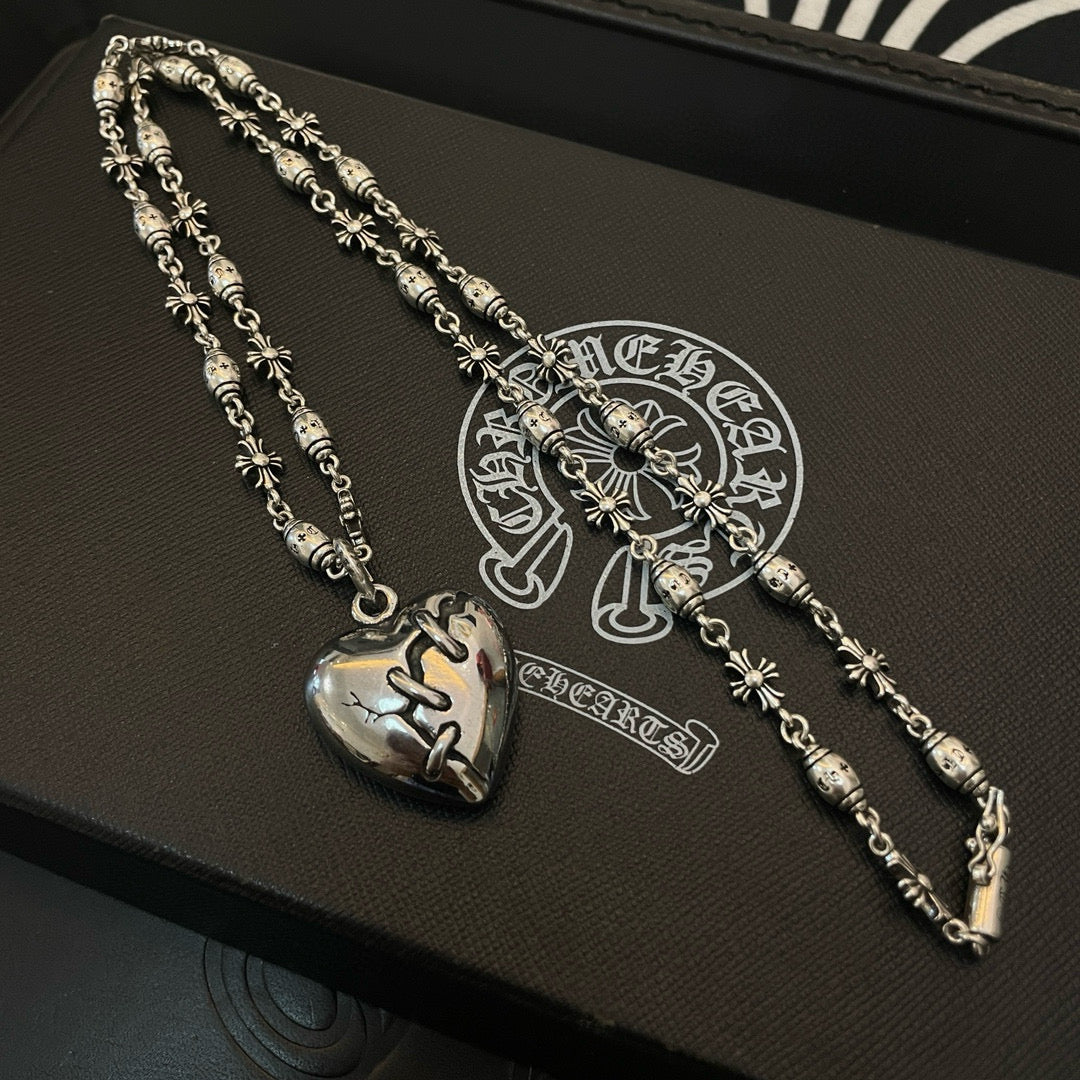 LuxluxHouse Best Quality Accessories Necklace Chrome Hearts