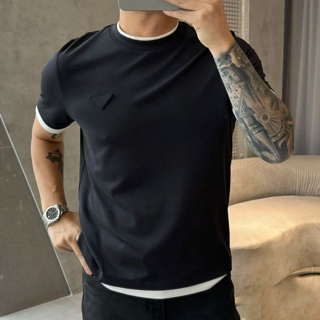 LuxluxHouse Best Quality Clothes T-shirt Prada