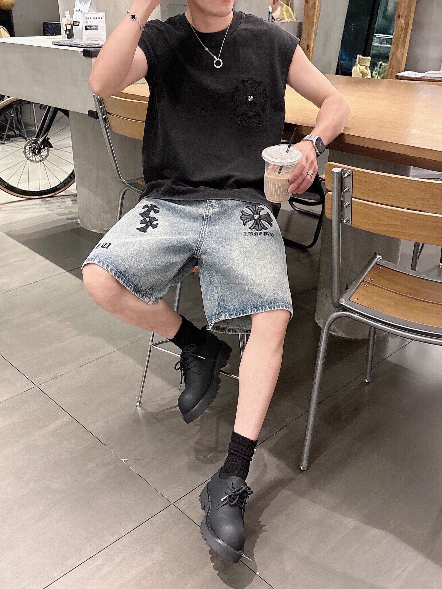 LuxluxHouse Best Quality Clothes Pants Chrome Hearts