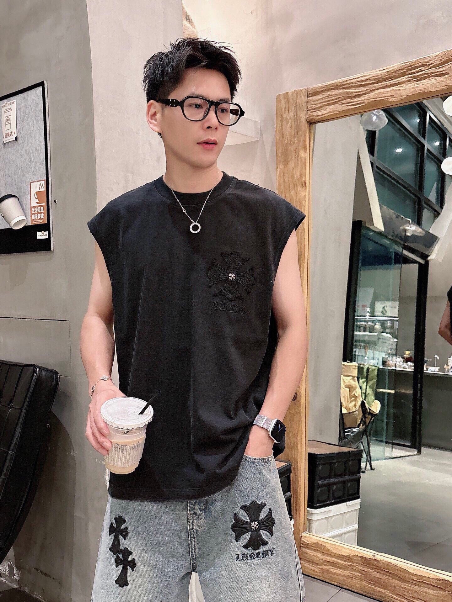 LuxluxHouse Best Quality Clothes Pants Chrome Hearts