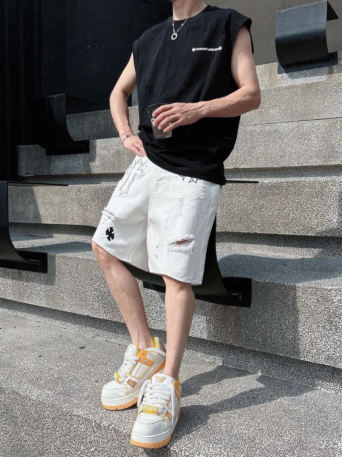 LuxluxHouse Best Quality Clothes Pants Chrome Hearts