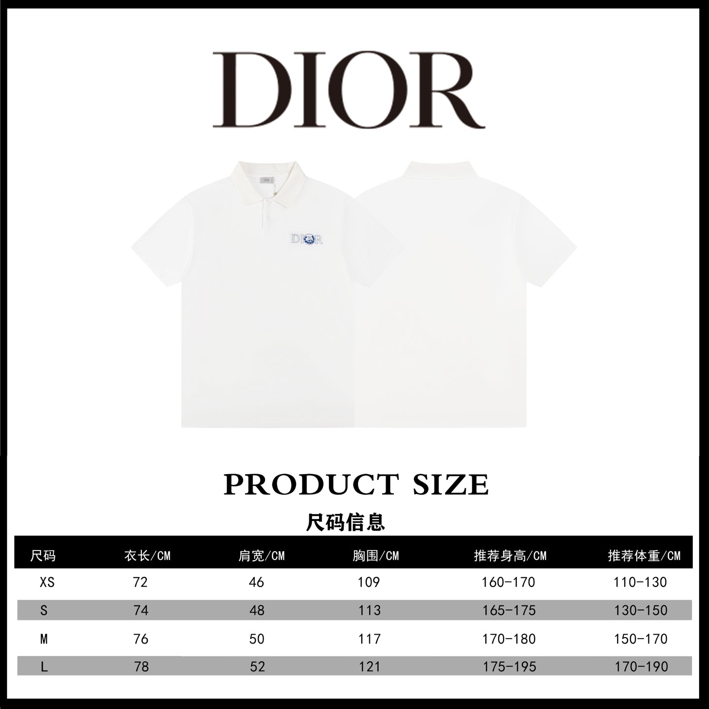 LuxluxHouse Best Quality Clothes Shirts&Polo Dior