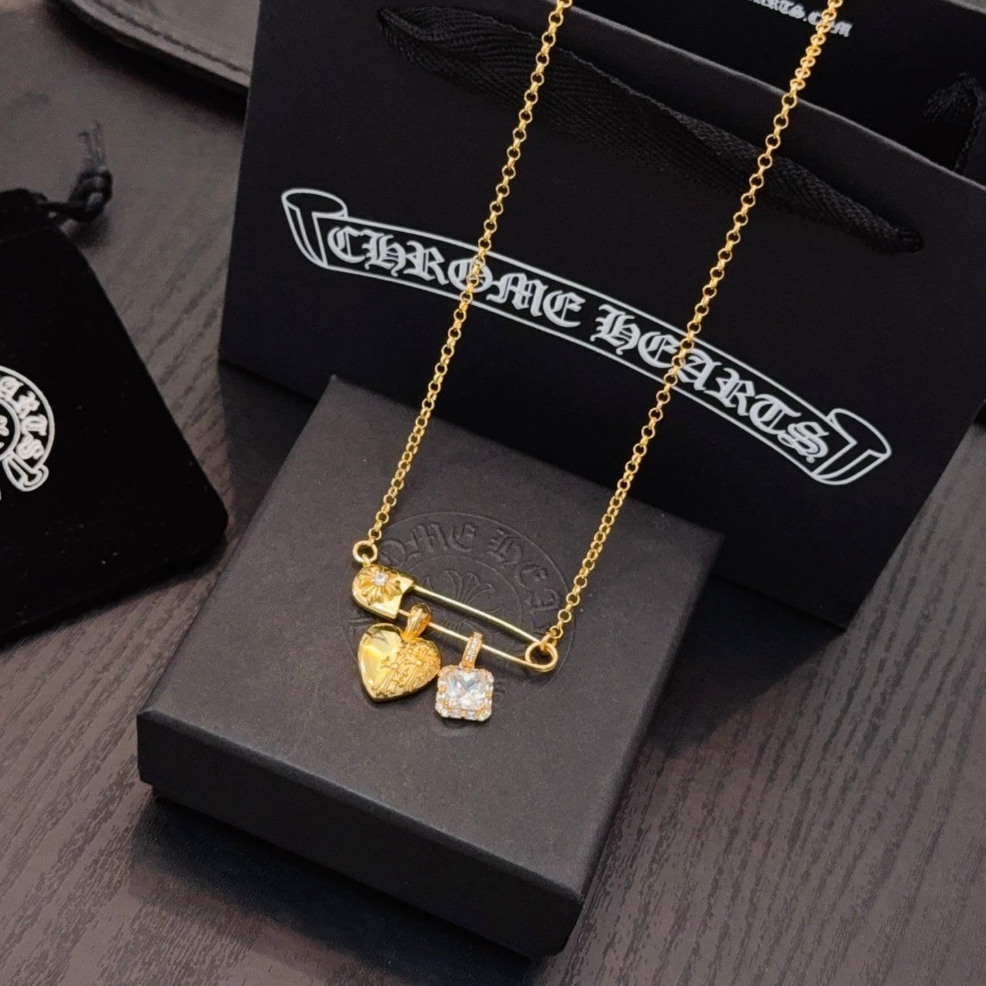 LuxluxHouse Best Quality Accessories Necklace Chrome Hearts