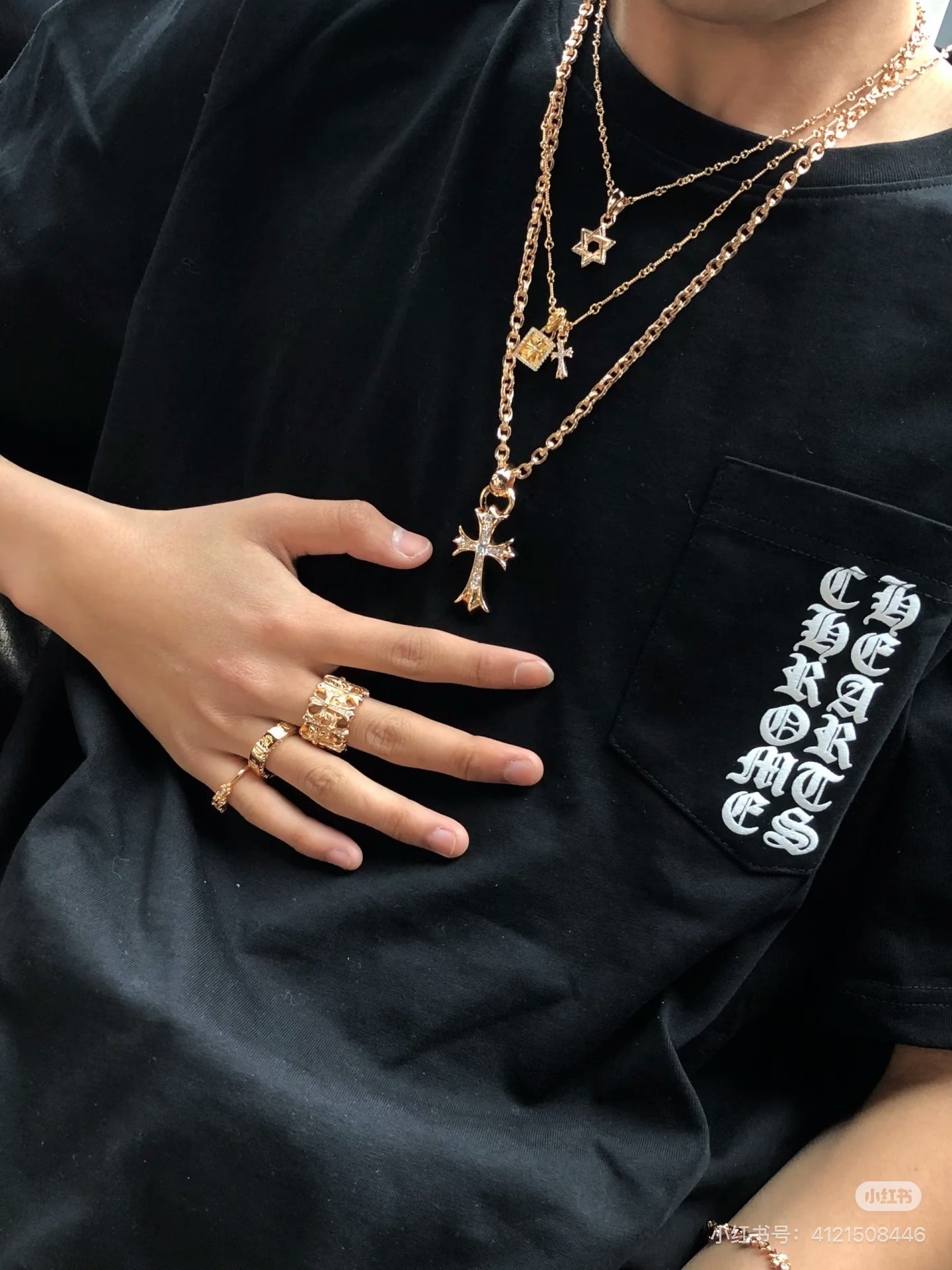 LuxluxHouse Best Quality Clothes Chrome Hearts T-shirt