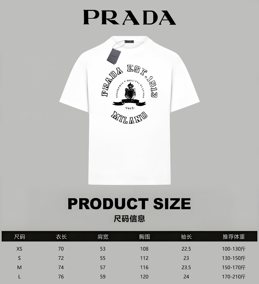 LuxluxHouse Best Quality Clothes T-shirt Prada