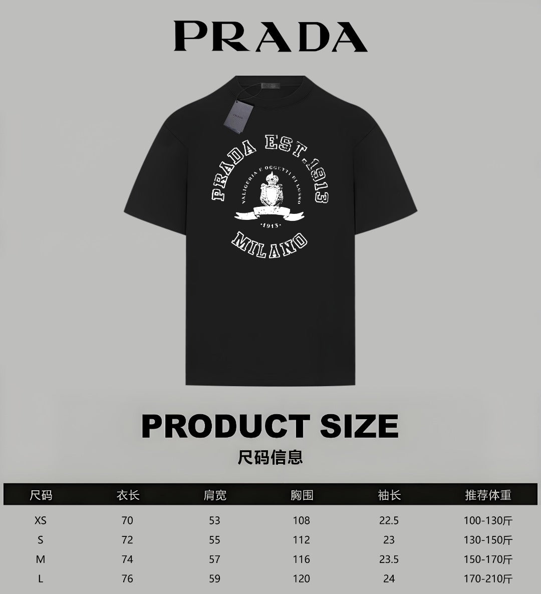 LuxluxHouse Best Quality Clothes T-shirt Prada