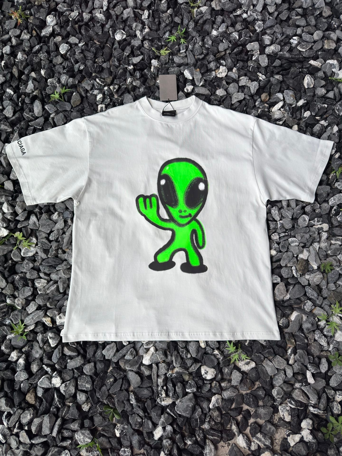 Balenciaga 2025 “Alien” Fluorescent Tee: Design, Fabric &amp; Print Details