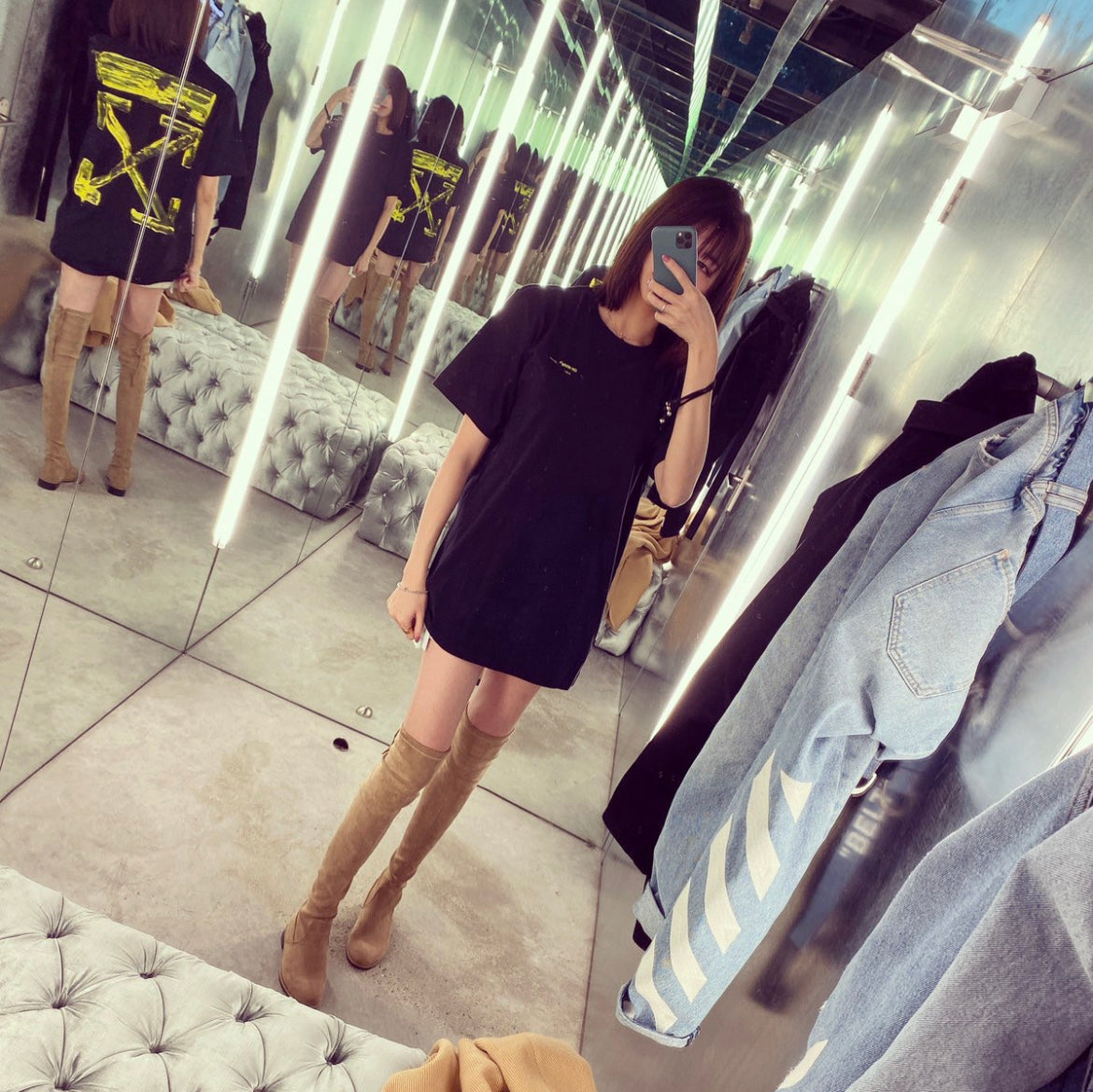 LuxluxHouse Best Quality Clothes Off White T-shirt