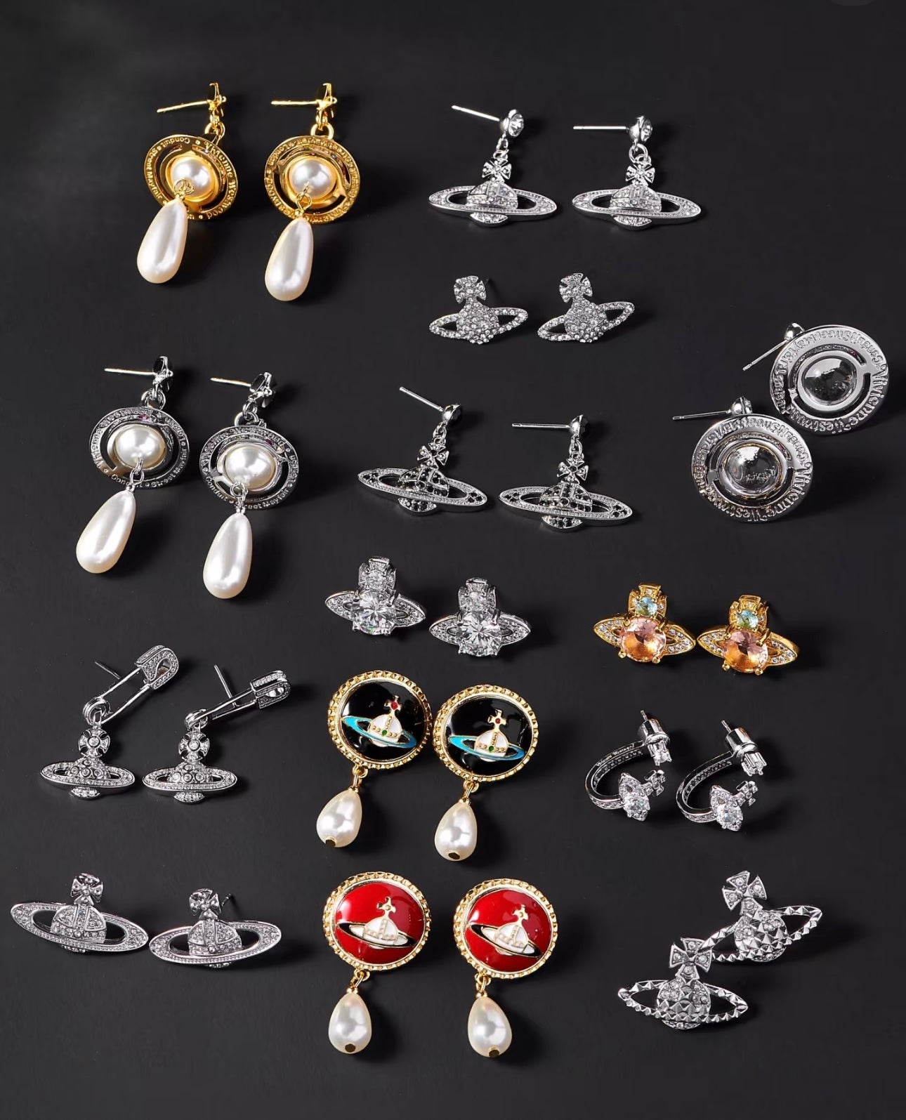 LuxluxHouse Best Quality Accessories Earrings Bracelet  Vivienne Westwood Necklace