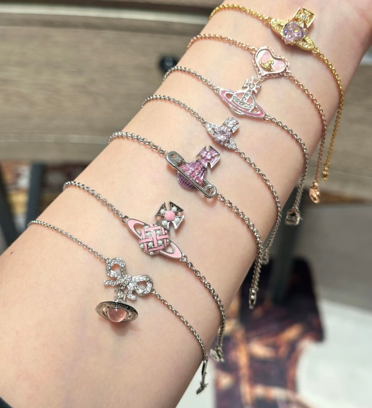 LuxluxHouse Best Quality Accessories Earrings Bracelet  Vivienne Westwood Necklace