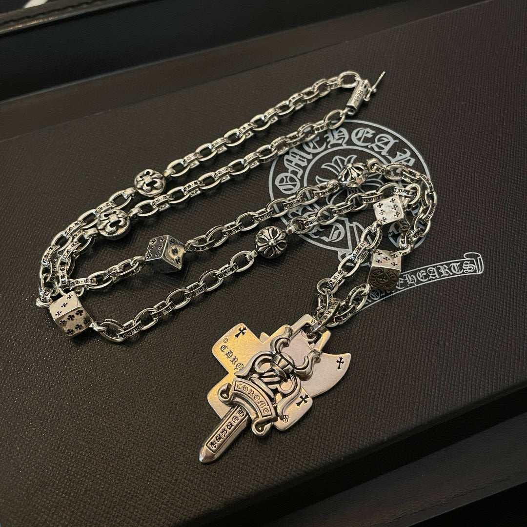 LuxluxHouse Best Quality Accessories Necklace Chrome Hearts