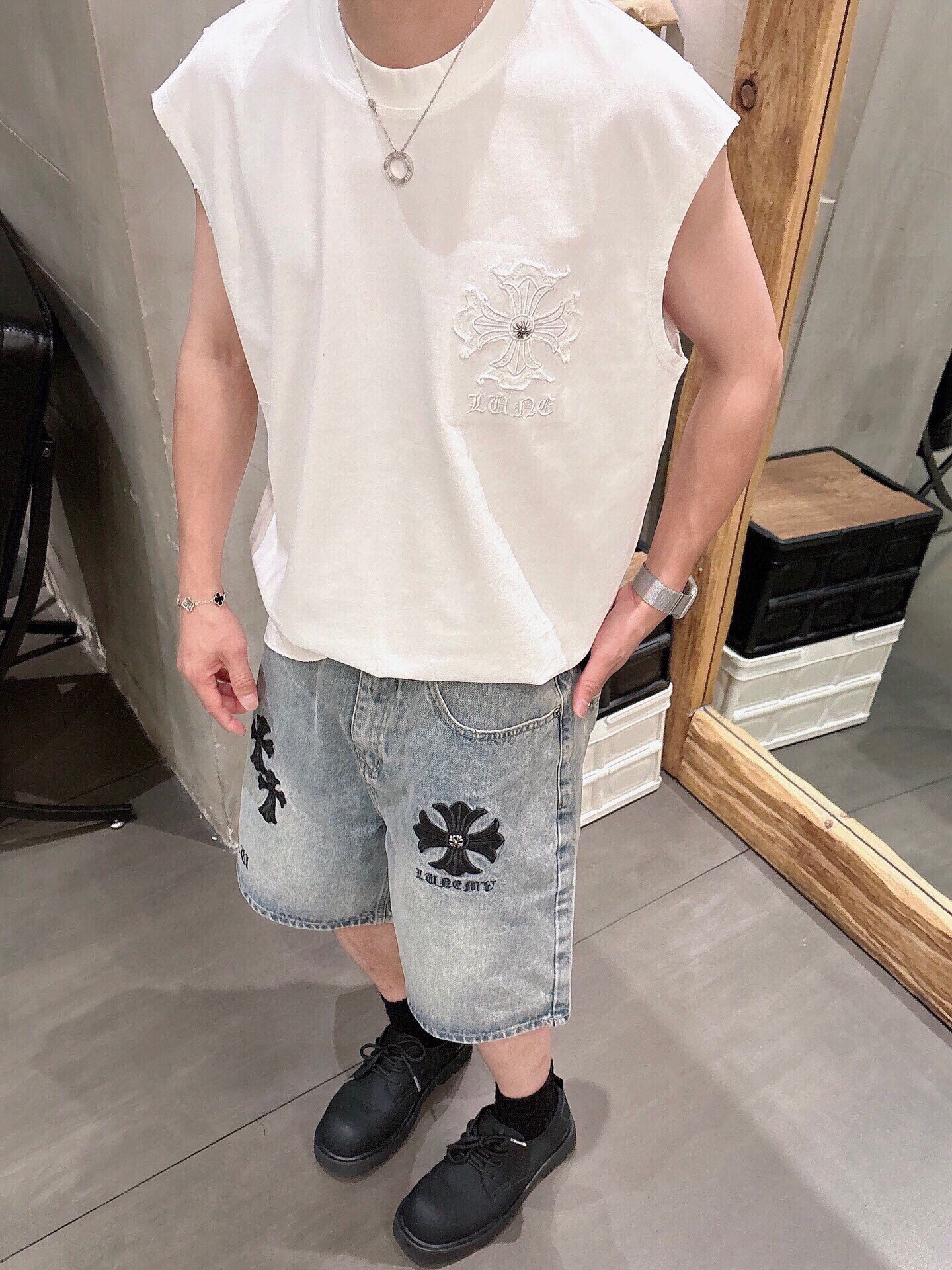 LuxluxHouse Best Quality Clothes Pants Chrome Hearts