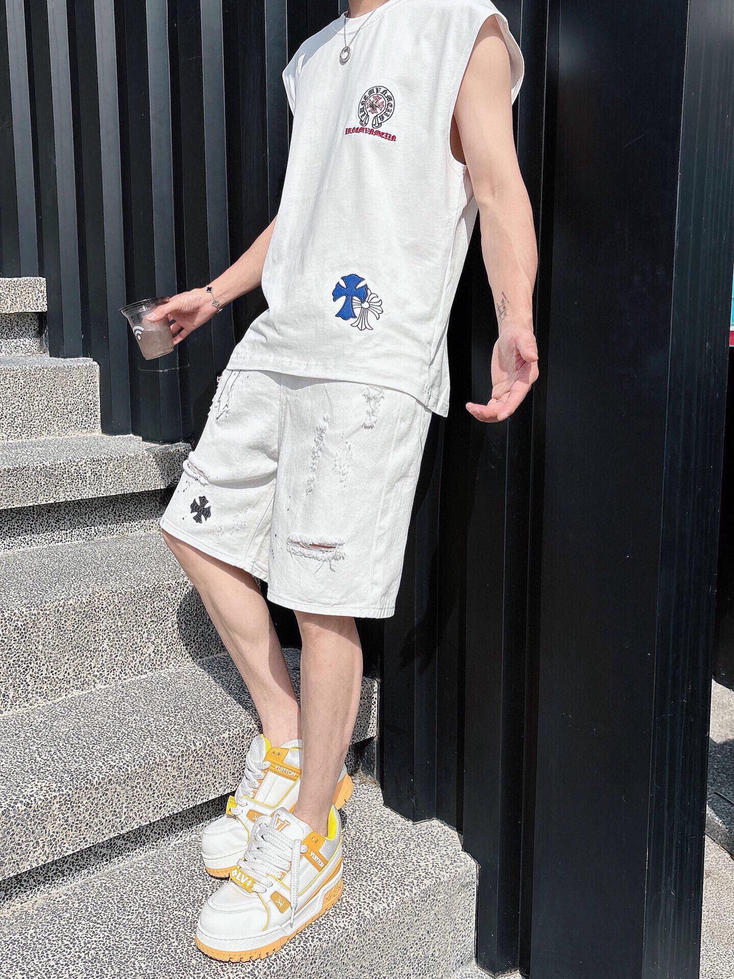 LuxluxHouse Best Quality Clothes Pants Chrome Hearts