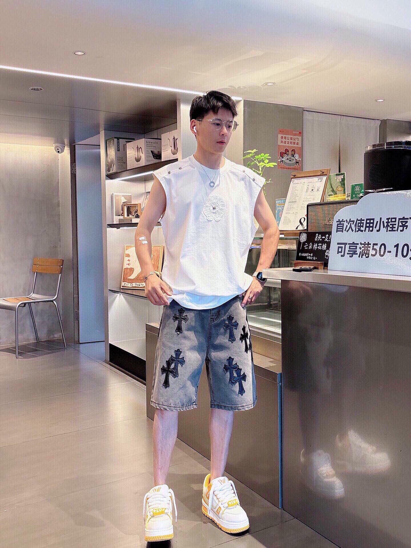 LuxluxHouse Best Quality Clothes Pants Chrome Hearts